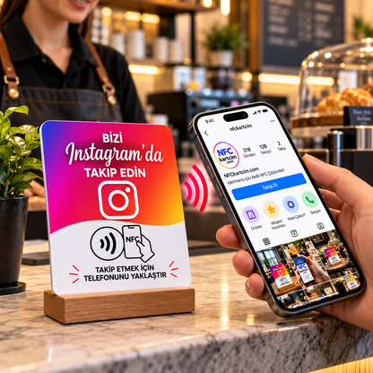 NFC Instagram Takip Kartı | Tek Dokunuşla Instagram Profili